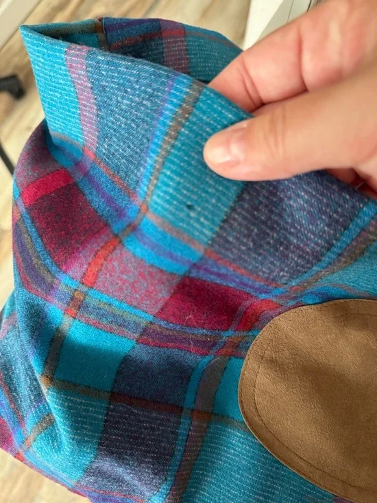 Vintage Pendleton 100% Wool Ombre Shadow Plaid Flannel Board Lodge Shirt Large - Picture 7 of 9